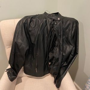 Faux leather jacket